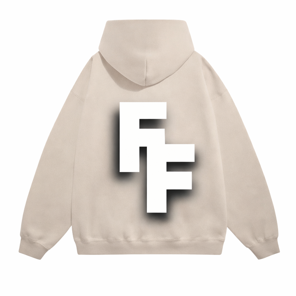 FF Hoodie Tan/White