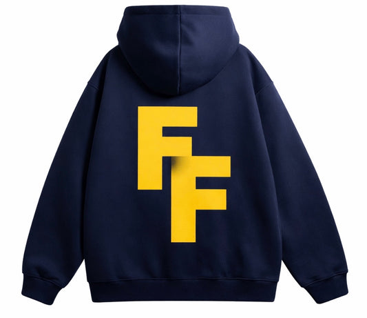 FF Hoodie Dark Blue/Yellow